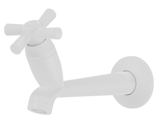 TIGRE TORNEIRA 15CM TANQ DIREC CROSS BRANCA 1/