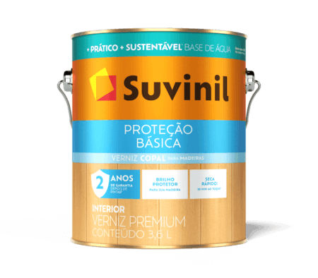 SUVINIL VERNIZ PROTEÇÃO BÁSICA BRIL 3,6L TRANSPARENTE