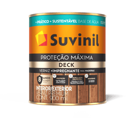 SUVINIL VERNIZ PROTEÇÃO MAXIMA DECK ACET 0,9L