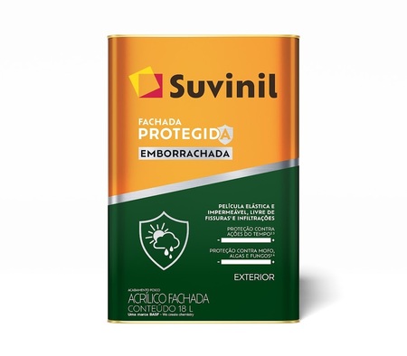 SUVINIL FACHADA PROTEGIDA EMBORRACHADA 18L BRANCO NEVE