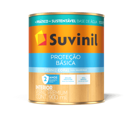 SUVINIL VERNIZ PROTEÇÃO BÁSICA BRIL 0,9L TRANSPARENTE