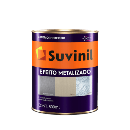 SUVINIL EFEITO METALIZADO BASE 0,8L