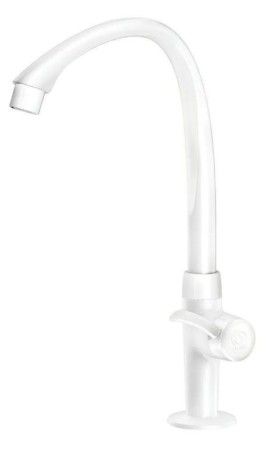 TIGRE TORNEIRA PARA COZINHA FIXAÇÃO MESA CURVA ALTA MODELO MÓVEL LINEA COR BRANCO ENCAIXE 1/2-3/4"