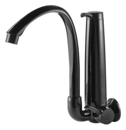 TIGRE TORNEIRA COM PURIFICADOR DE ÁGUA FIXAÇÃO PAREDE COR PRETO FOSCO ENCAIXE 1/2-3/4"