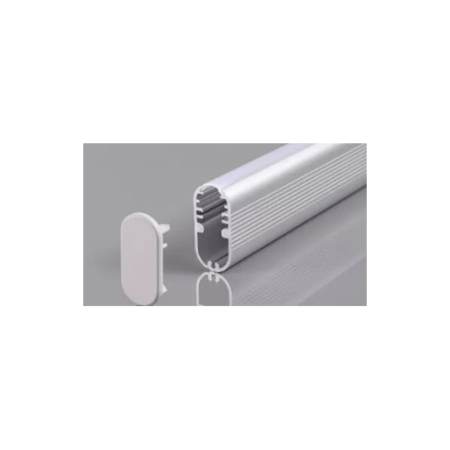 Perfil Preto 30x15mm para Cabideiro de Sobrepor - PF.3015r-BL