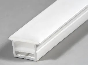 Perfil de Silicone Flexivel Branco 27x14mm Embutir - PF.2714e