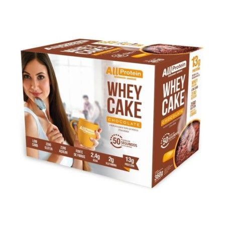 Caixa de Whey Cake Chocolate All Protein 12 unidades de 30g - 360g