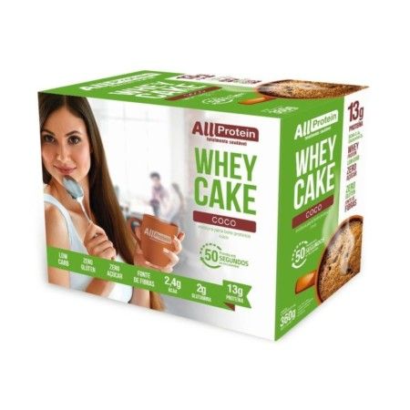 Caixa de Whey Cake Coco All Protein 12 unidades de 30g - 360g