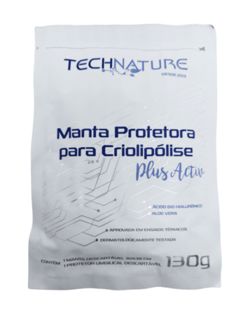 Manta Protetora para Criolipólise 30x38 Plus Activ com Ácido Bio Hialurônico e Aloe Vera 130g
