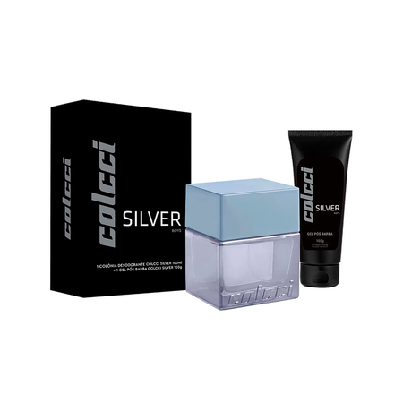 Kit de Perfume Masculino Colcci Silver - Deo Colônia 100ml + Loção Pós Barba 100gr