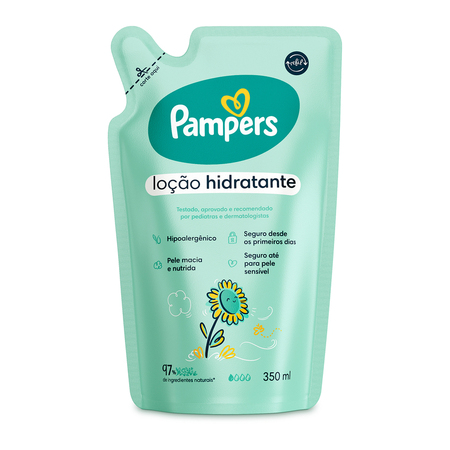 Loção Hidratante Girassol Refil Pampers -  Hidratante para o corpo 350ml