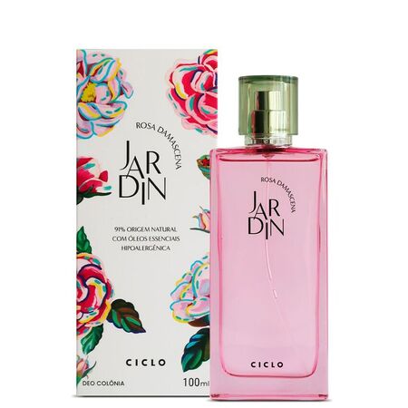 Perfume Feminino Jardin Rosa Damascena Deo Colônia 100ml - Ciclo