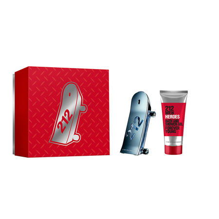 Kit de Perfume Masculino 212 Heroes Carolina Herrera - Eau de Toilette 90ml + Gel de Banho 100ml