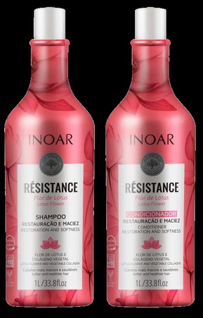 Kit Résistance Flor de Lótus Salon Duo Inoar - Shampoo + Condicionador