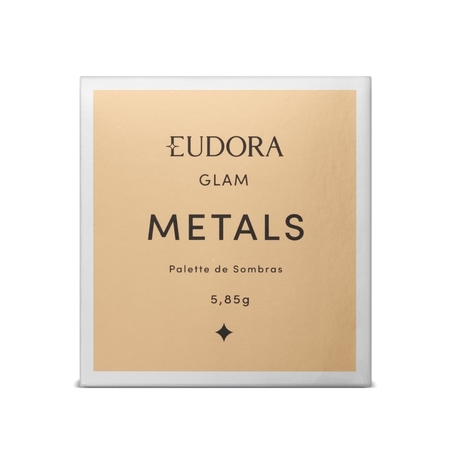 Paleta de Sombras Metals 5,85g Eudora Glam - Eudora