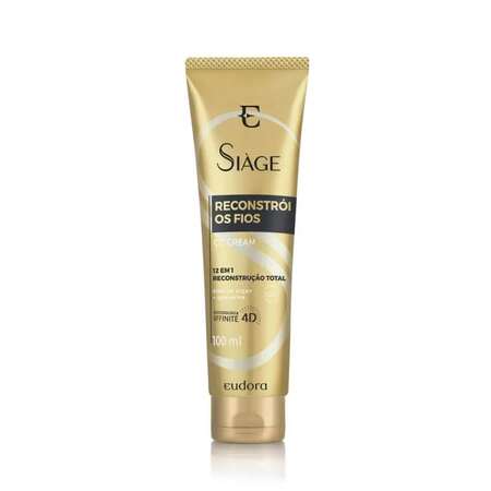 *SIAGE CREME CAPILAR CC CREAM RECONSTROI FIOS 100ML