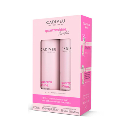 Kit Homecare Cadiveu Essentials Quartzo Shine By Boca Rosa Hair - Shampoo + Condicionador