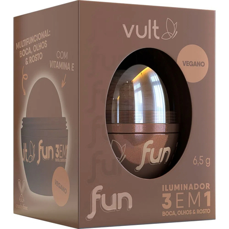 Vult Fun 3 em 1 - Iluminador Dourado Radiante