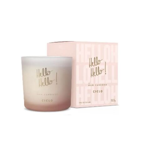 Vela Perfumada Hello Hello by Nah Cardoso 180gr - Ciclo