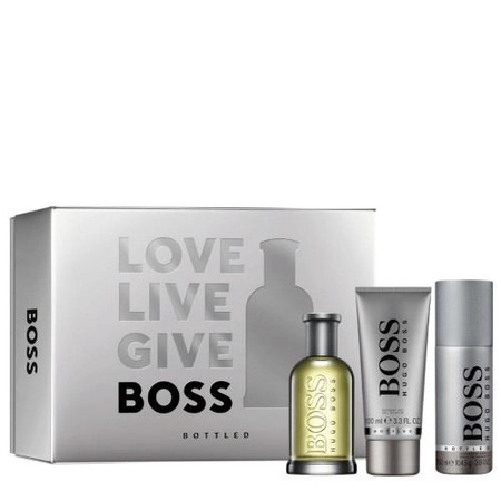 Kit de Perfume Masculino Boss Bottled - Eau de Toilette 100ml + Shampoo + Desodorante