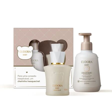 Kit Meu 1º Presente Eudora Baby - Sabonete Líquido 200ml + Água De Colônia 100ml