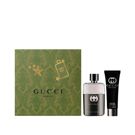 Kit de Perfume Masculino Gucci Guilty Pour Homme - Eau de Toilette 50ml + Gel de Banho 50ml