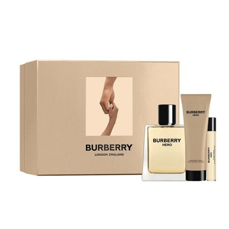 Kit de Perfume Masculino Burberry Hero - Eau de Toilette 100ml + 10ml + Gel de Banho 75ml