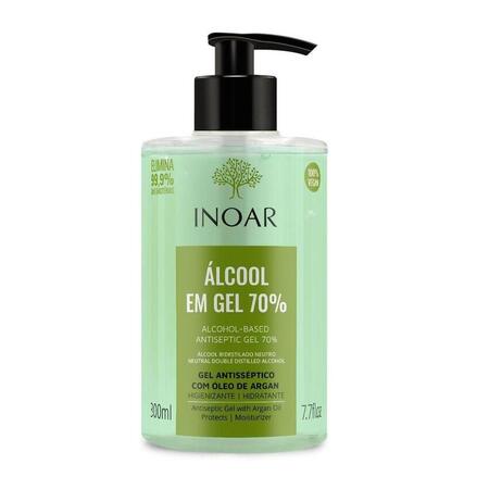 Inoar Álcool em Gel 70% - Higienizador para as Mãos