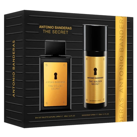 Kit de Perfume Masculino The Golden Secret Banderas - Eau de Toilette 100ml + Desodorante 150ml