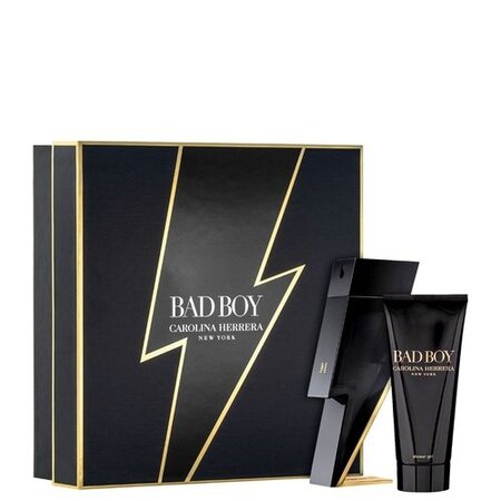 Kit de Perfume Masculino Bad Boy Carolina Herrera - Eau de Toilette 100ml + Gel de Banho 100ml