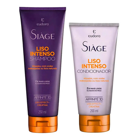 SIAGE KIT LISO INTENSO SHAMPOO 250ML  CONDIC 200ML