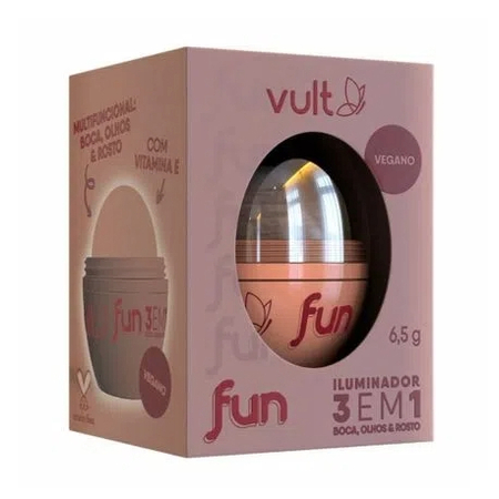 Vult Fun 3 em 1 - Iluminador Rosé Iluminada