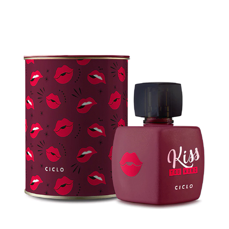 Kiss Me More Ciclo Cosméticos com Lata - Desodorante Colônia Feminino 100ml