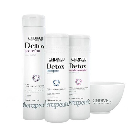 Cadiveu Kit Home Care Detox - Kit 1Proteína + 1 Shampoo + 1 Condicionador