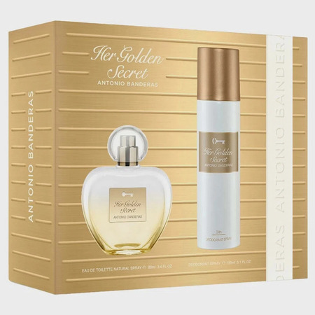 Kit de Perfume Feminino Her Golden Secret Banderas - Eau de Toilette 80ml + Desodorante 150ml