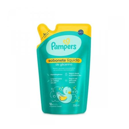 Sabonete Líquido de Glicerina Refil Pampers - Sabonete Líquido para o Corpo 350ml