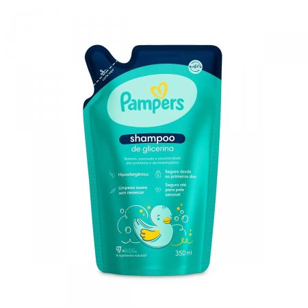 Shampoo de Glicerina Refil Pampers - Shampoo Infantil 350ml