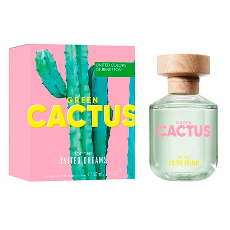 Green Cactus for Her United Dreams Eau de Toilette Benetton - Perfume Feminino 80ml