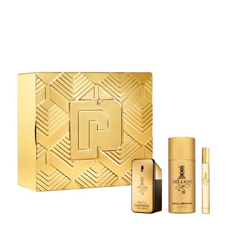 Kit de Perfume Masculino 1 Million Pasco Rabanne - Eau de Toilette 50ml + Desodorante 150ml + Miniatura 10ml