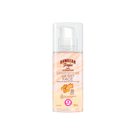 Silk Hidration Air Soft Face FPS 30 Hawaiian Tropic - Protetor Solar Facial