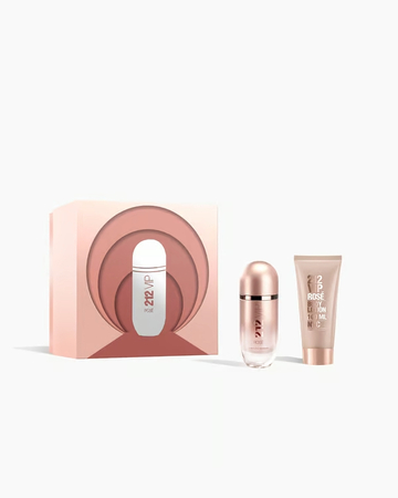 Kit de Perfume Feminino 212 Vip Rosé Carolina Herrera - Eau de Parfum 80ml + Loção Corporal 150ml