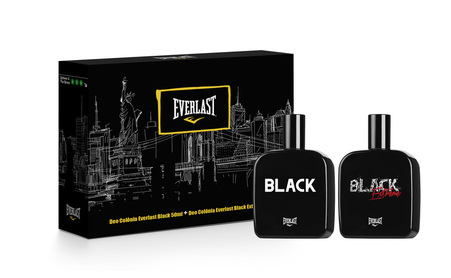 Kit de Perfume Masculino Everlast - Deo Black 50ml + Deo Extreme 50ml