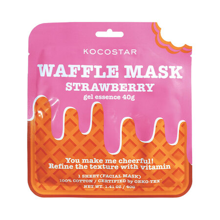 Blink Lab Kocostar Waffle Mask Strawberry - Máscara Facial Morango