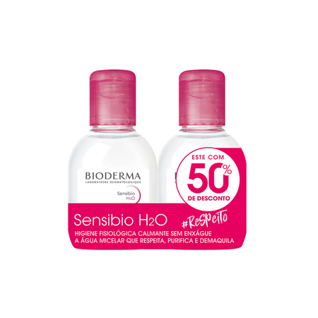 Kit 2 Água Micelar Sensibio H20 Calmante - Bioderma