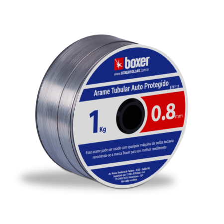ARAME TUBULAR AUTO PROTEGIDO 0.8 MM 1 KG