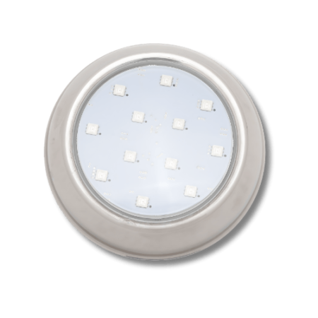 Hiper LED 16W INOX 316L Frente Baixa Branco