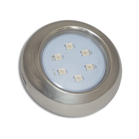 Hiper LED 9W INOX RGB - Alvenaria