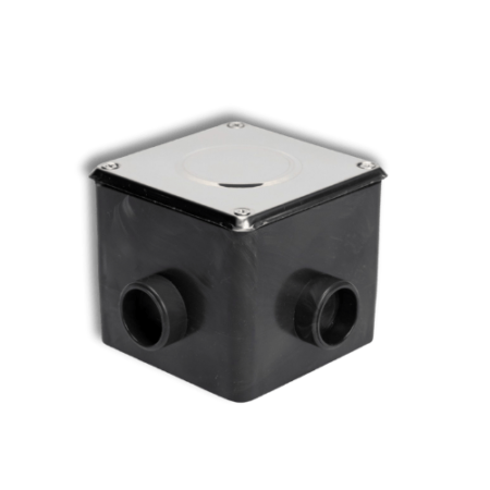 Caixa de Passagem Quadrada com Regulagem Tampa INOX 316L