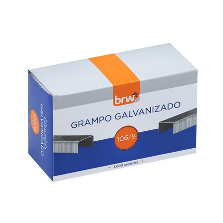 GRAMPO GALVANIZADO 106/8 - 3.000UN