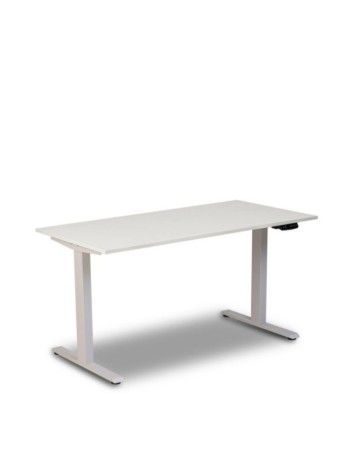 Mesa Elétrica Nord 1365x700x700mm - Tampo Branco e Estrutura Branca